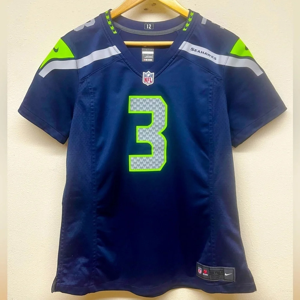 Nike On Field NFL Jersey Seattle Seahawks Russell Wilson - Size XL